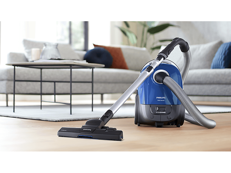 Philips XD 3110/09 Series 3000 Bodenstaubsauger mit Beutel (79 dB(A), maximale Leistung: 900 Watt, Blau) — Foto 4 von 5