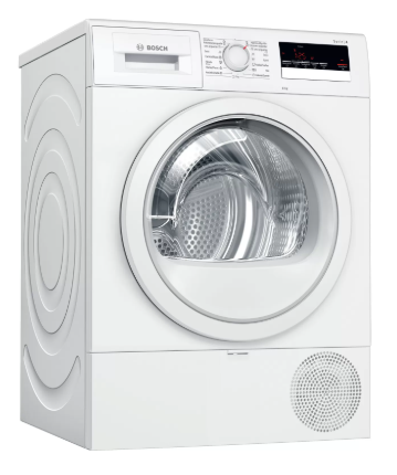 Secadora - Bosch WTR85V90ES, Con bomba de calor, 8 kg, A++, Blanco
