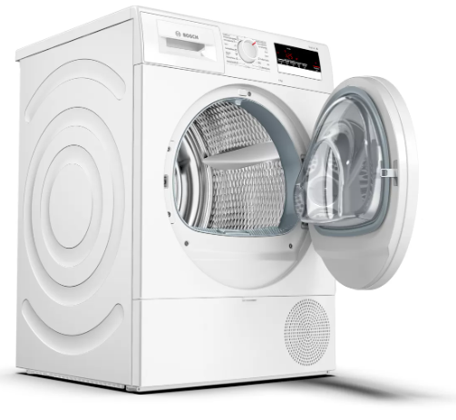 Secadora - Bosch WTR85V90ES, Con bomba de calor, 8 kg, A++, Blanco