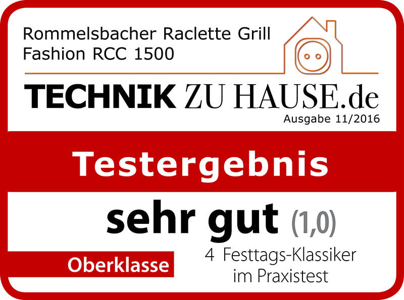 Rotes und weißes Etikett mit Text, Haussymbol und Bewertung 1,0 auf weißem Hintergrund.