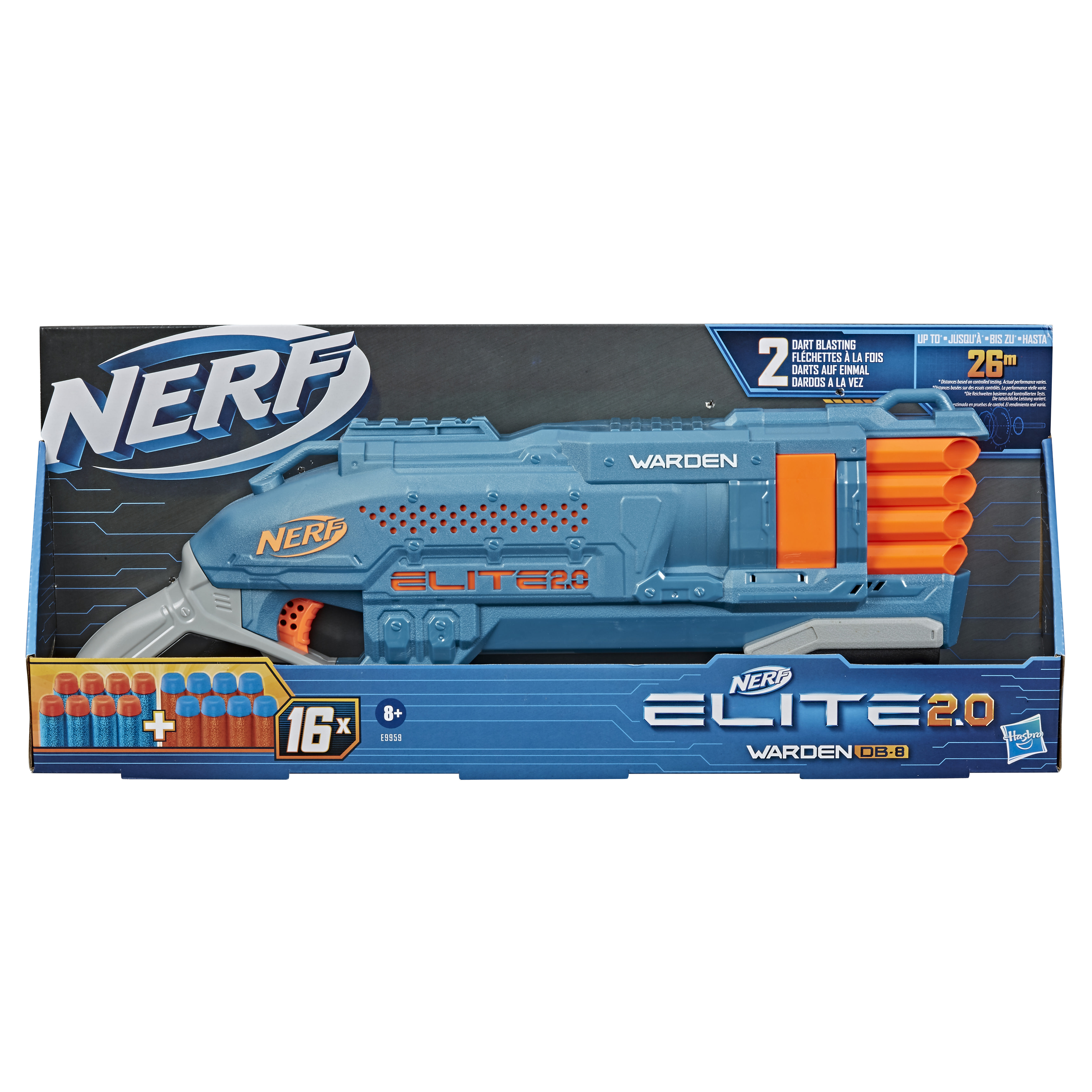 Warden 2.0 Mehrfarbig Blaster Elite DB-8 NERF