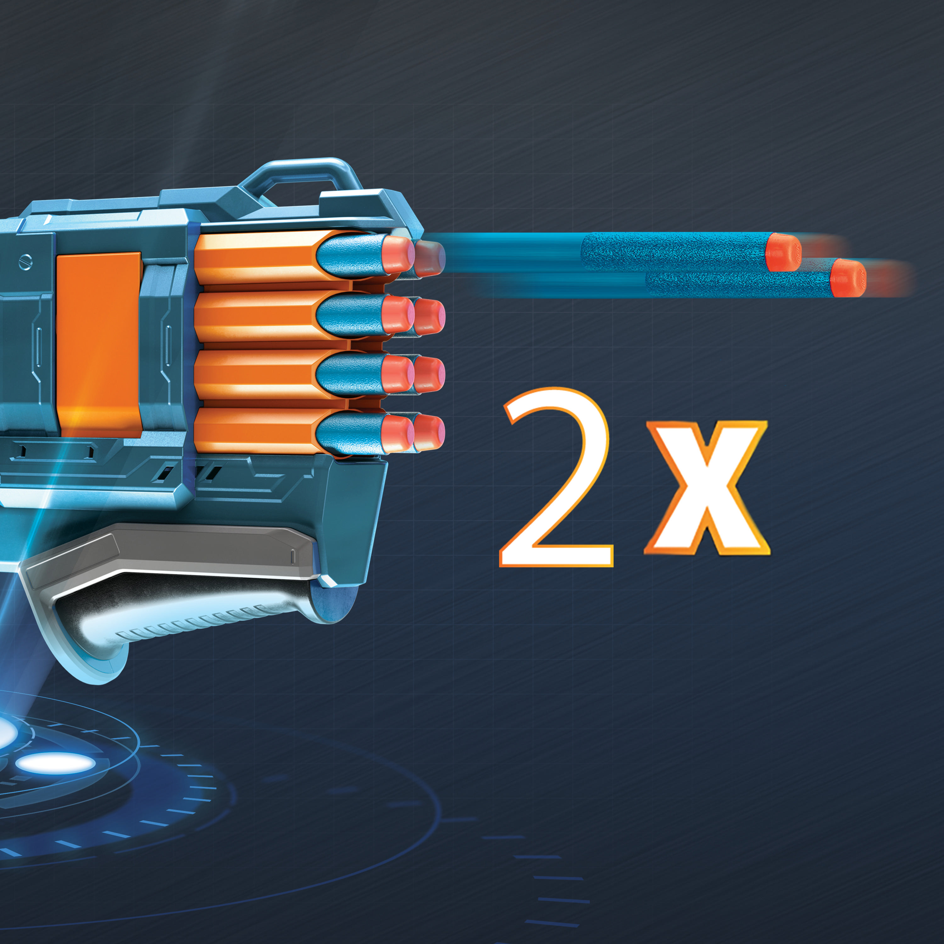 NERF Elite 2.0 Warden DB-8 Blaster Mehrfarbig
