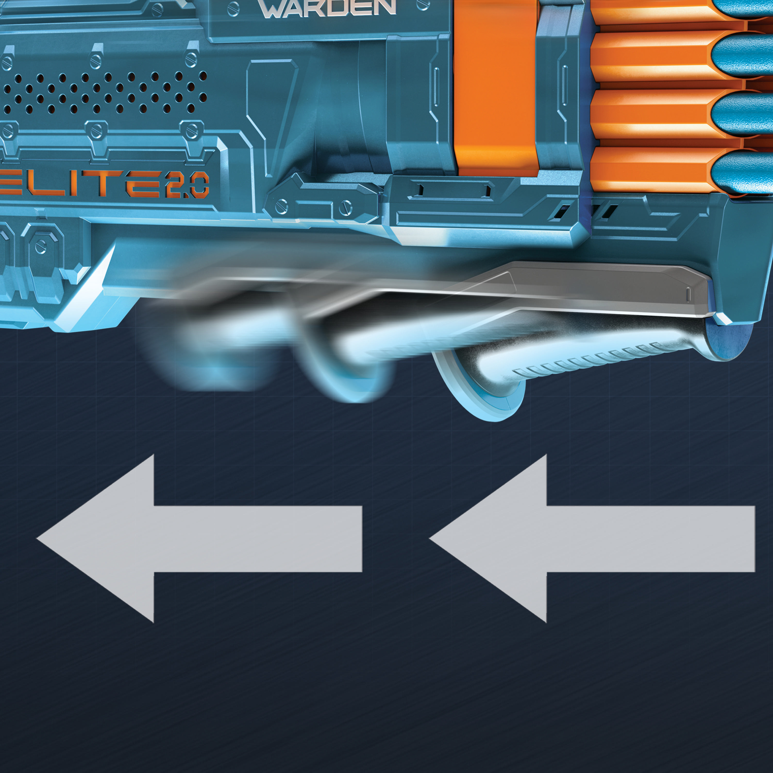 NERF Elite 2.0 Warden DB-8 Blaster Mehrfarbig