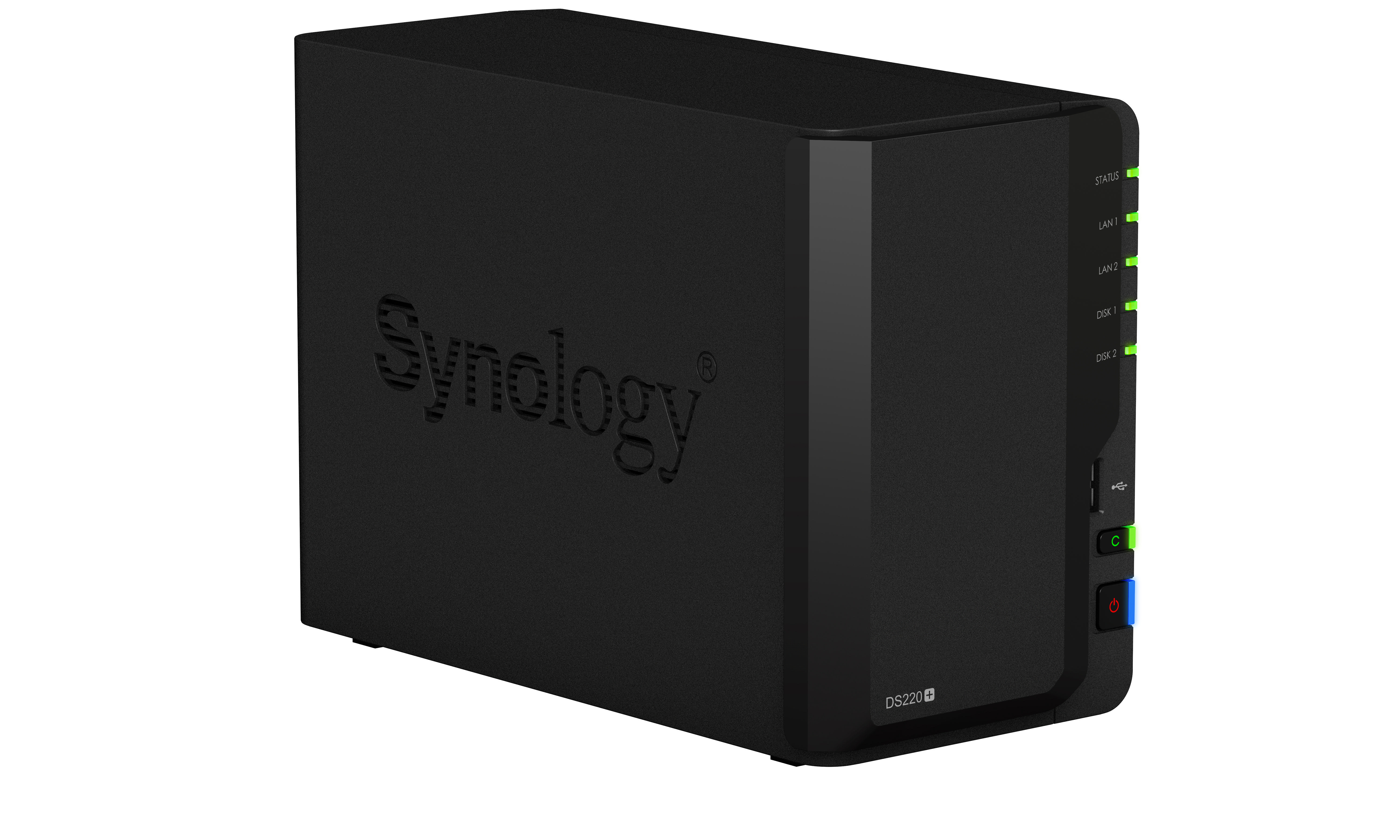 SYNOLOGY DiskStation DS220+ NAS 3,5 Zoll Anzahl Festplattenschächte: 2 Schwarz}