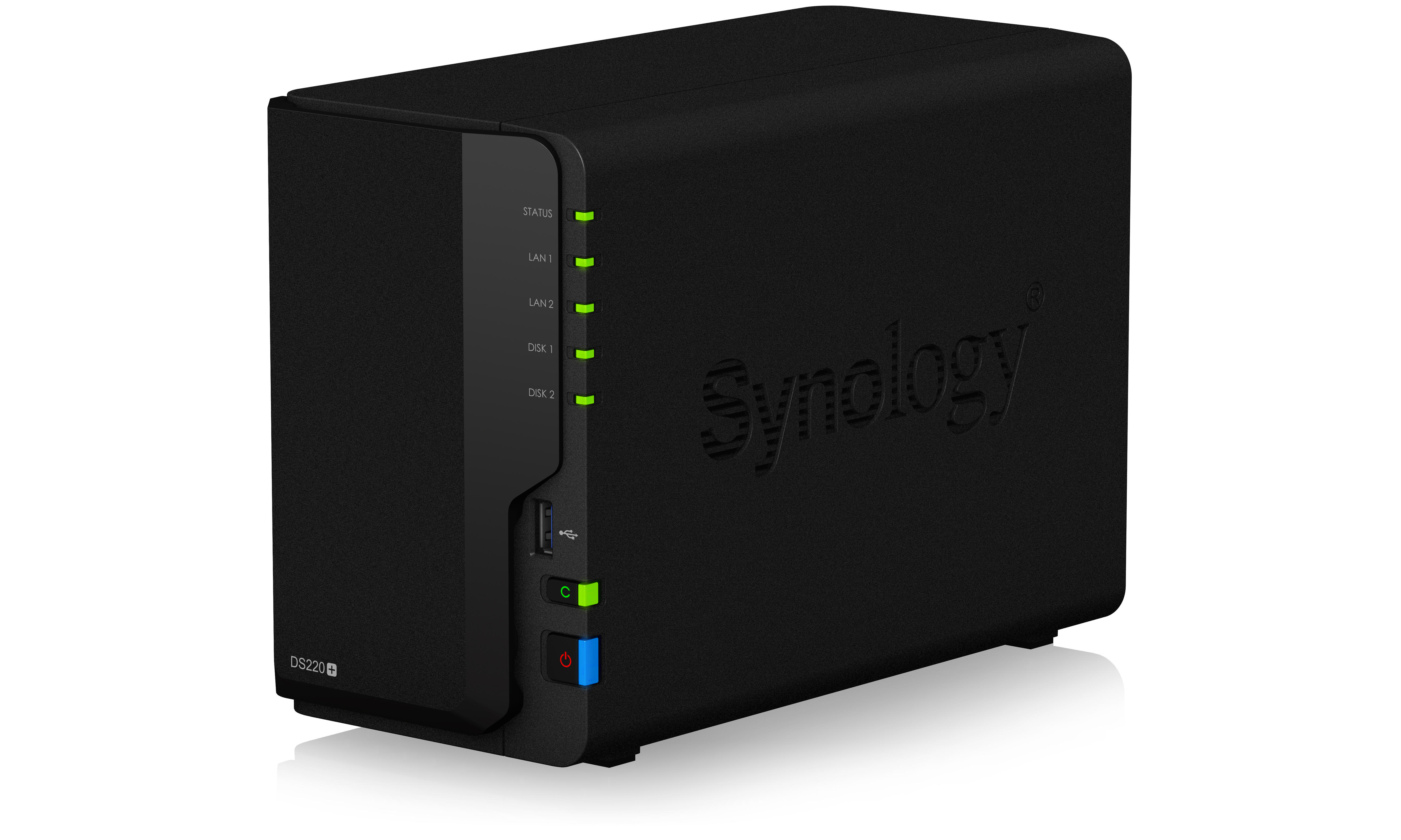 SYNOLOGY DiskStation DS220+ NAS 3,5 Zoll Anzahl Festplattenschächte: 2 Schwarz}