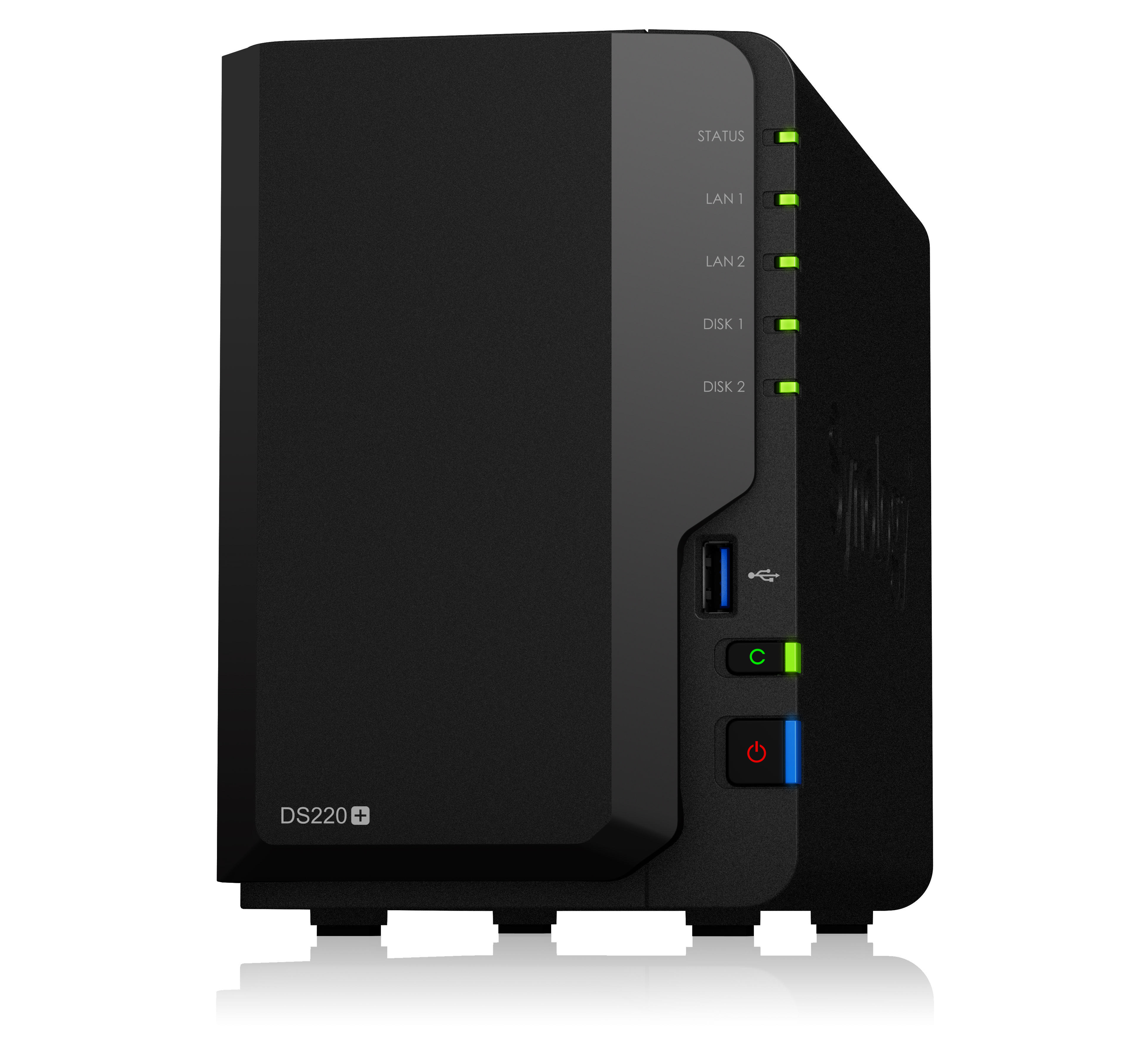 SYNOLOGY DiskStation DS220+ NAS 3,5 Zoll Anzahl Festplattenschächte: 2 Schwarz}