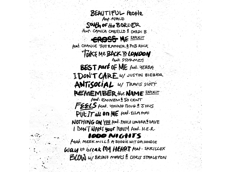 Thumbnail - Ed Sheeran - No.6 Collaborations Project (CD)