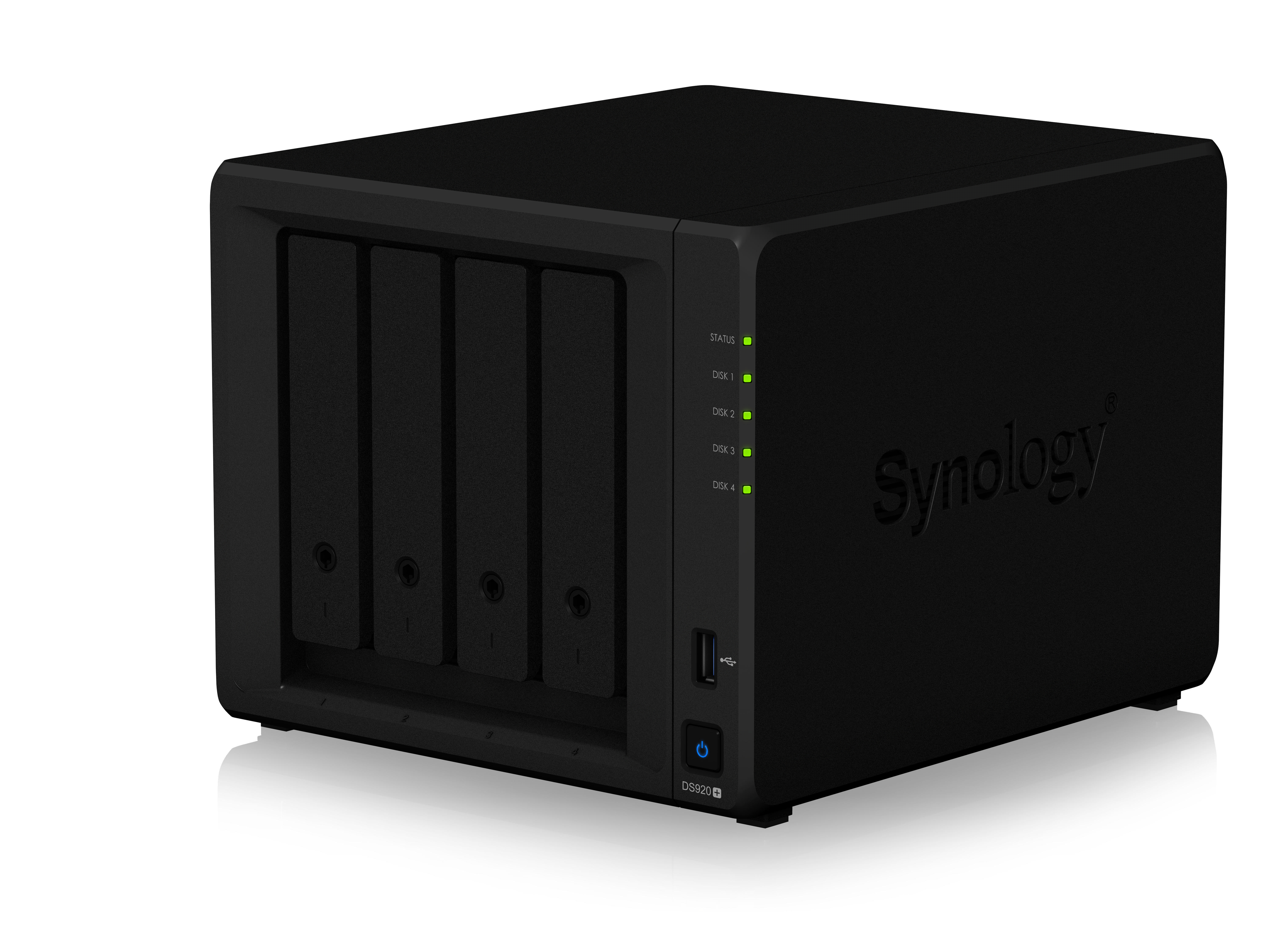 SYNOLOGY DiskStation DS920+ NAS 3,5 Zoll Anzahl Festplattenschächte: 4 Schwarz}