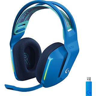 LOGITECH Gaming Headset G733 Lightspeed RGB, kabellos, Blue VO!CE-Mikrofontechnologie, Blau