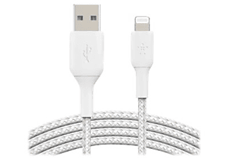 BELKIN USB-kabel - Lightning 15 cm verdraaid Wit (CAA002bt0MWH)