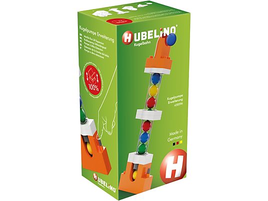 HUBELINO Circuit à billes - Extension (24 pièces) - Pompe à billes (Multicolore)
