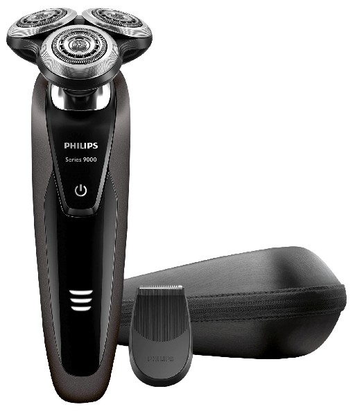 Afeitadora Facial Philips s903112 negro secomojado batería 50min. shaver 9000 autonomía 50 para hombre en cada pasada uso y vtrack 50min mojado recortador series sistema de cuchillas levanta 8
