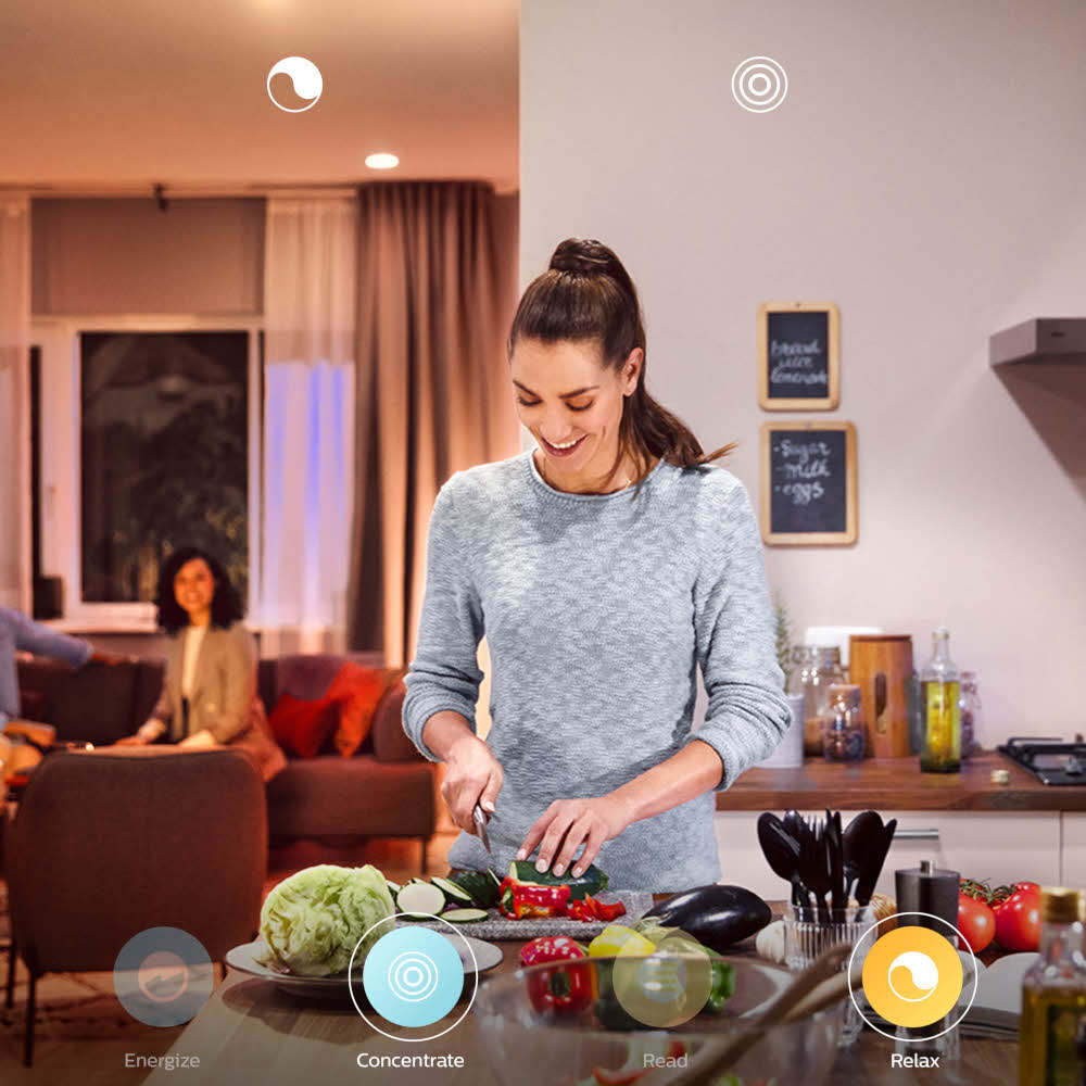 PHILIPS HUE Hanglamp Cher Zwart Warm tot koelwit licht (4076130P6)