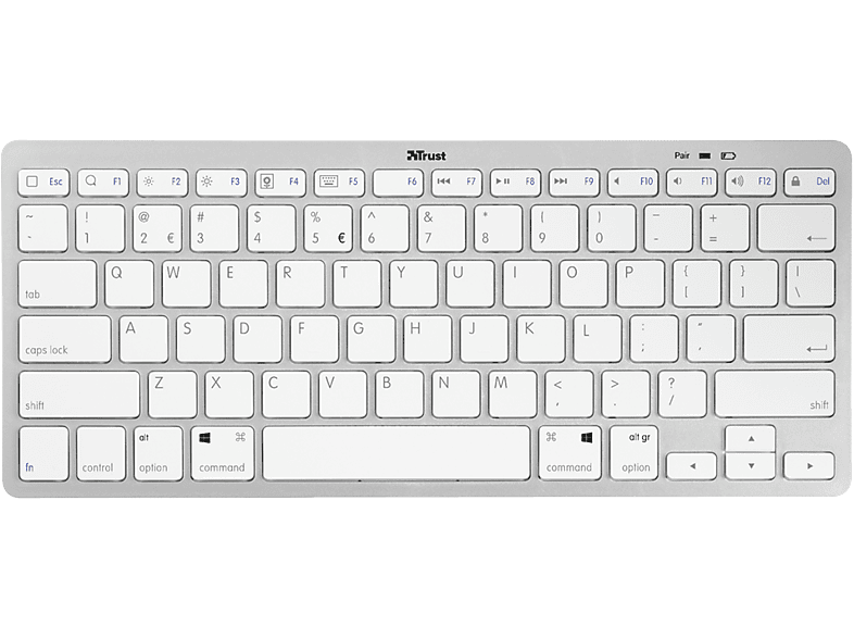 Lucht Afrika Sicilië TRUST Nado Bluetooth Keyboard US kopen? | MediaMarkt