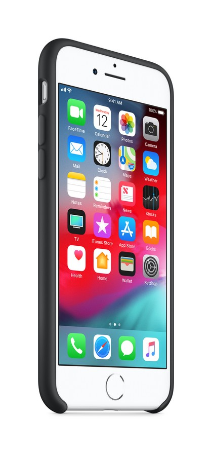 Funda - Apple Silicone Case, Para el iPhone 7 y el iPhone 8, Tacto suave, Negro