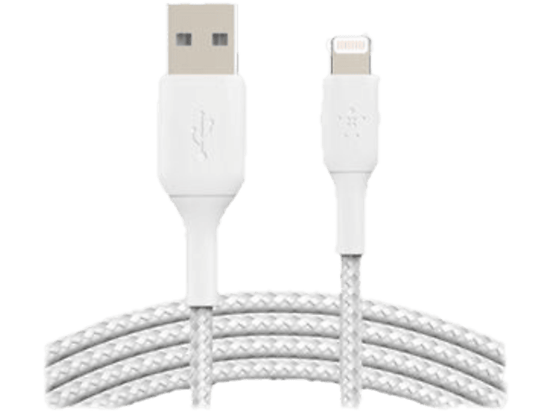 Belkin Usb-kabel - Lightning 3 M Verdraaid Wit (caa002bt3mwh)