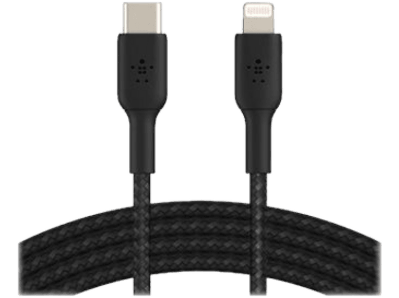 Belkin BOOSTCHARGE gevlochten USB-C naar Lightning kabel 1m