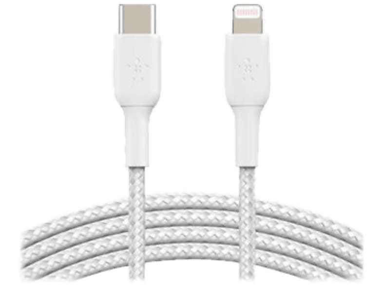 Belkin BOOSTCHARGE gevlochten USB-C naar Lightning-kabel 1m