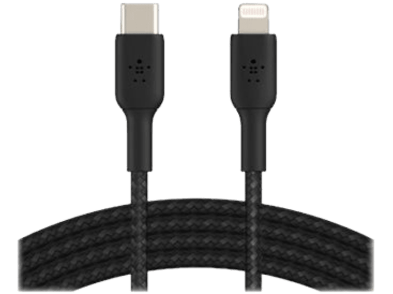 Belkin Usb-kabel - Lightning 2 M Verdraaid Zwart (caa004bt2mbk)