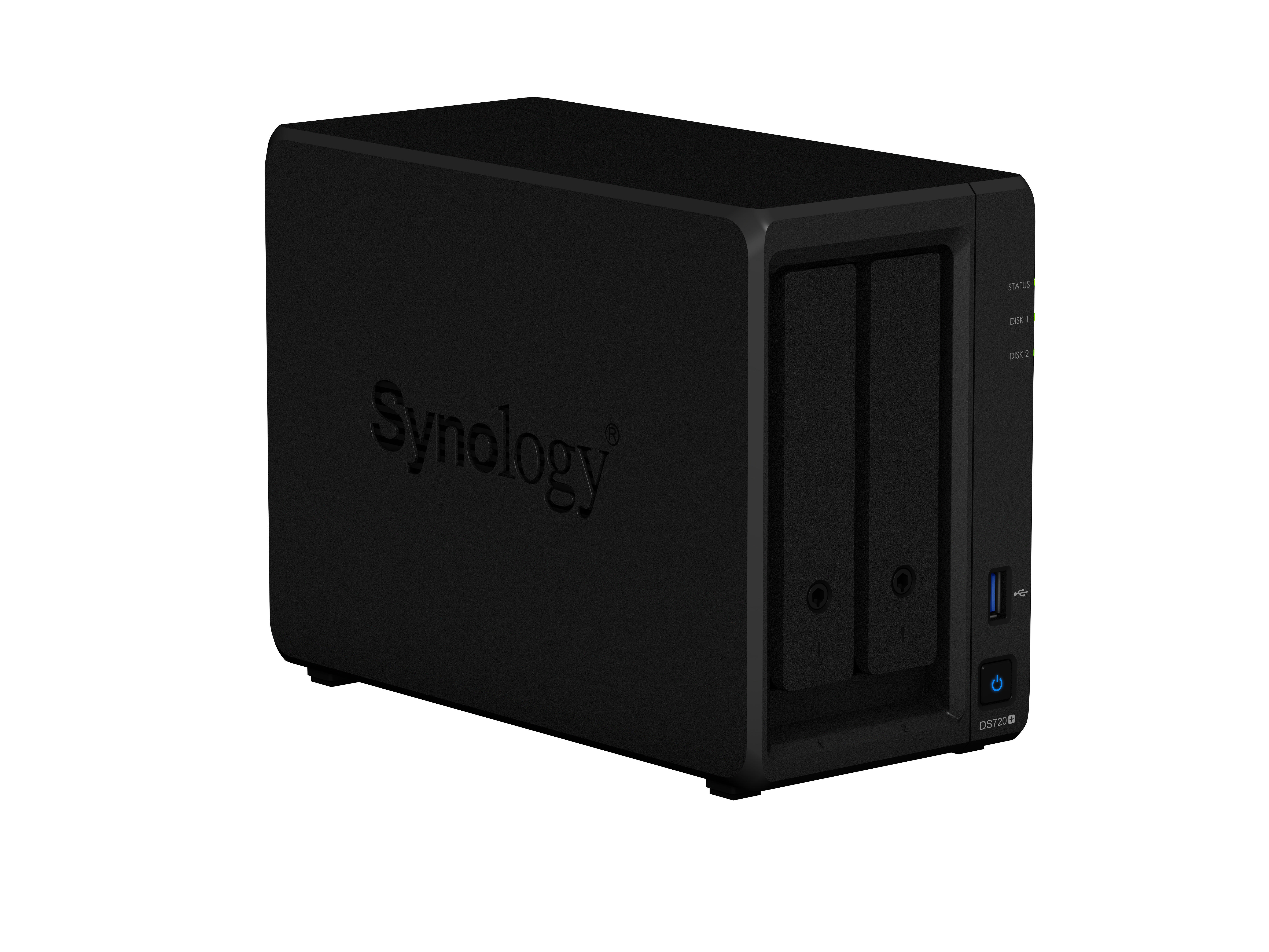SYNOLOGY DiskStation DS720+ NAS 3,5 Zoll Anzahl Festplattenschächte: 2 Schwarz}