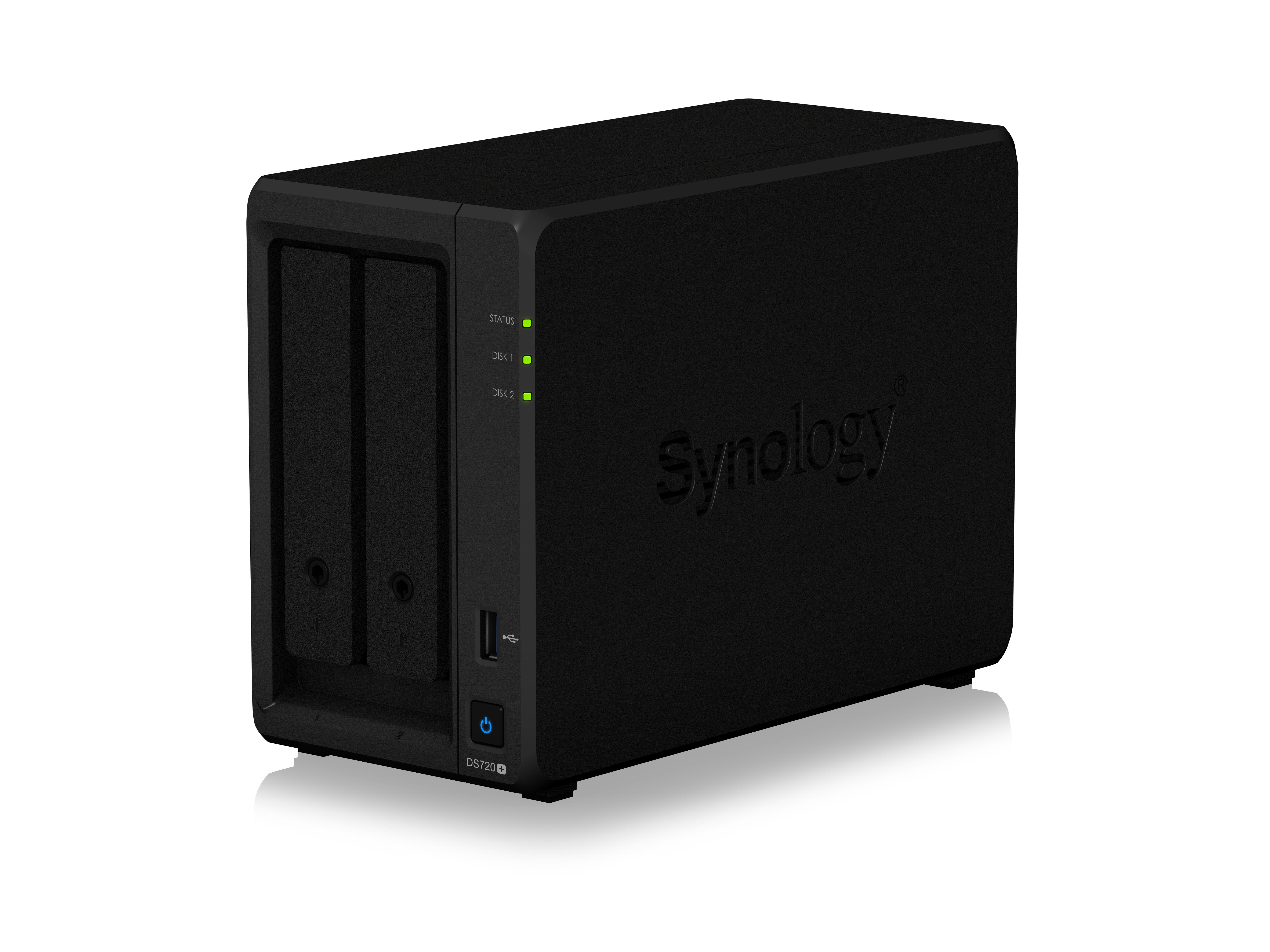 SYNOLOGY DiskStation DS720+ NAS 3,5 Zoll Anzahl Festplattenschächte: 2 Schwarz}