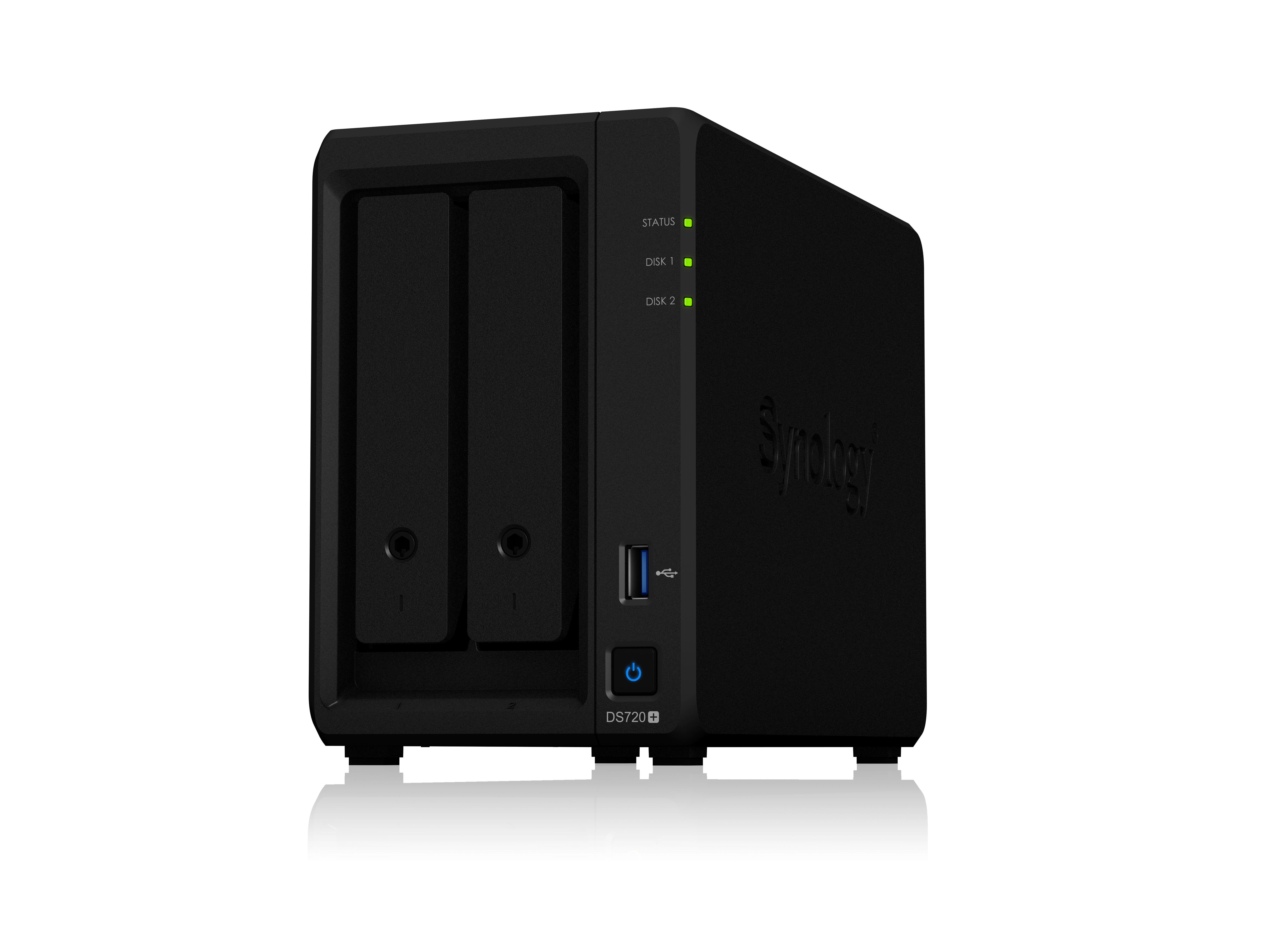 SYNOLOGY DiskStation DS720+ NAS 3,5 Zoll Anzahl Festplattenschächte: 2 Schwarz}