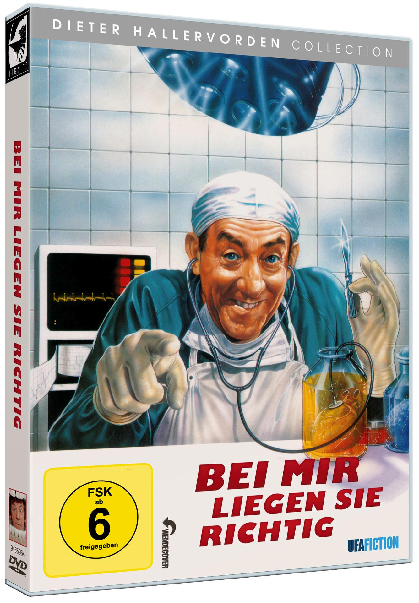 Ein DVD-Cover mit dem Unterkörper einer Frau und einem grünen Blatt.