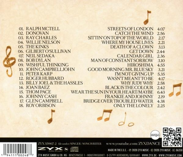 Die Rückseite einer CD-Hülle mit Songtexten darauf.