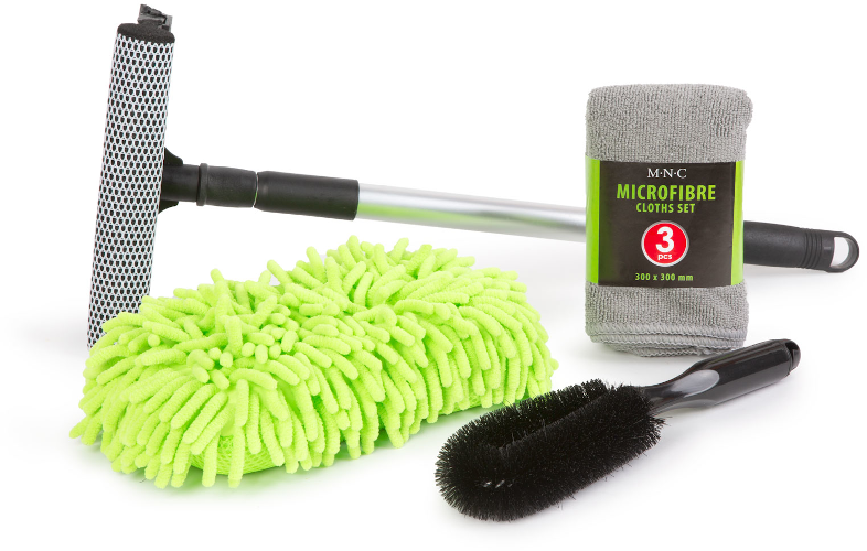 MNC 55688 Autóápolási csomag (mikroszálas kendő, szivacs, felnitisztító és vízlehúzó