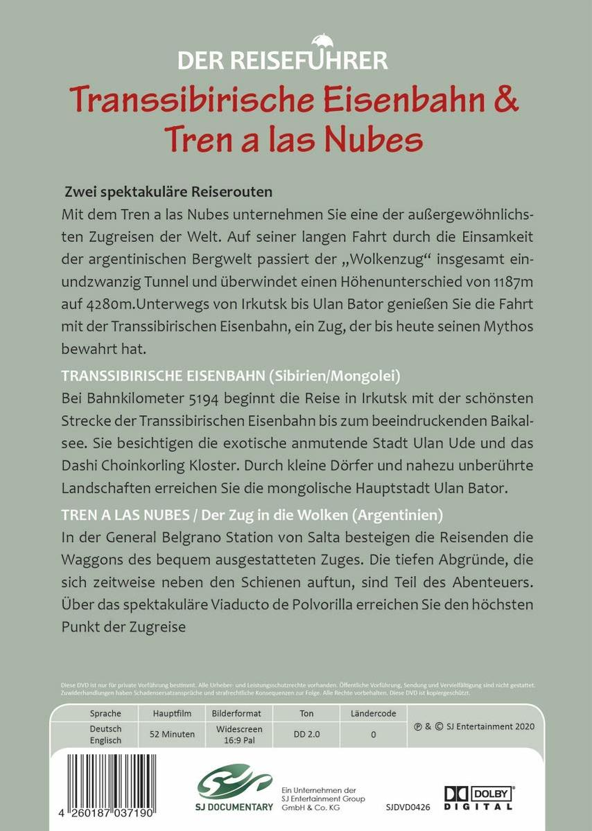 Der Reiseführer: Sibirien,Mongolei,Argentinien DVD