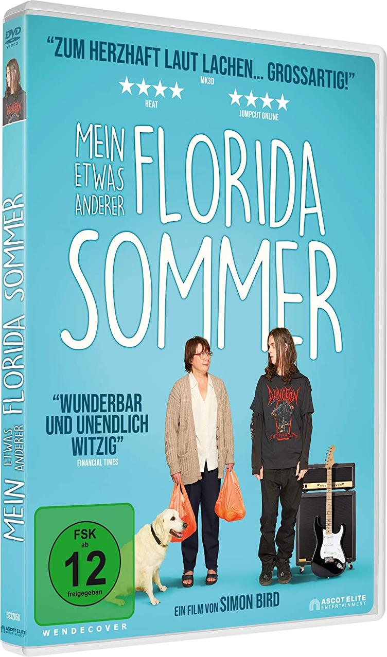 DVD-Cover. Zwei Personen und ein Hund mit deutschem Text.