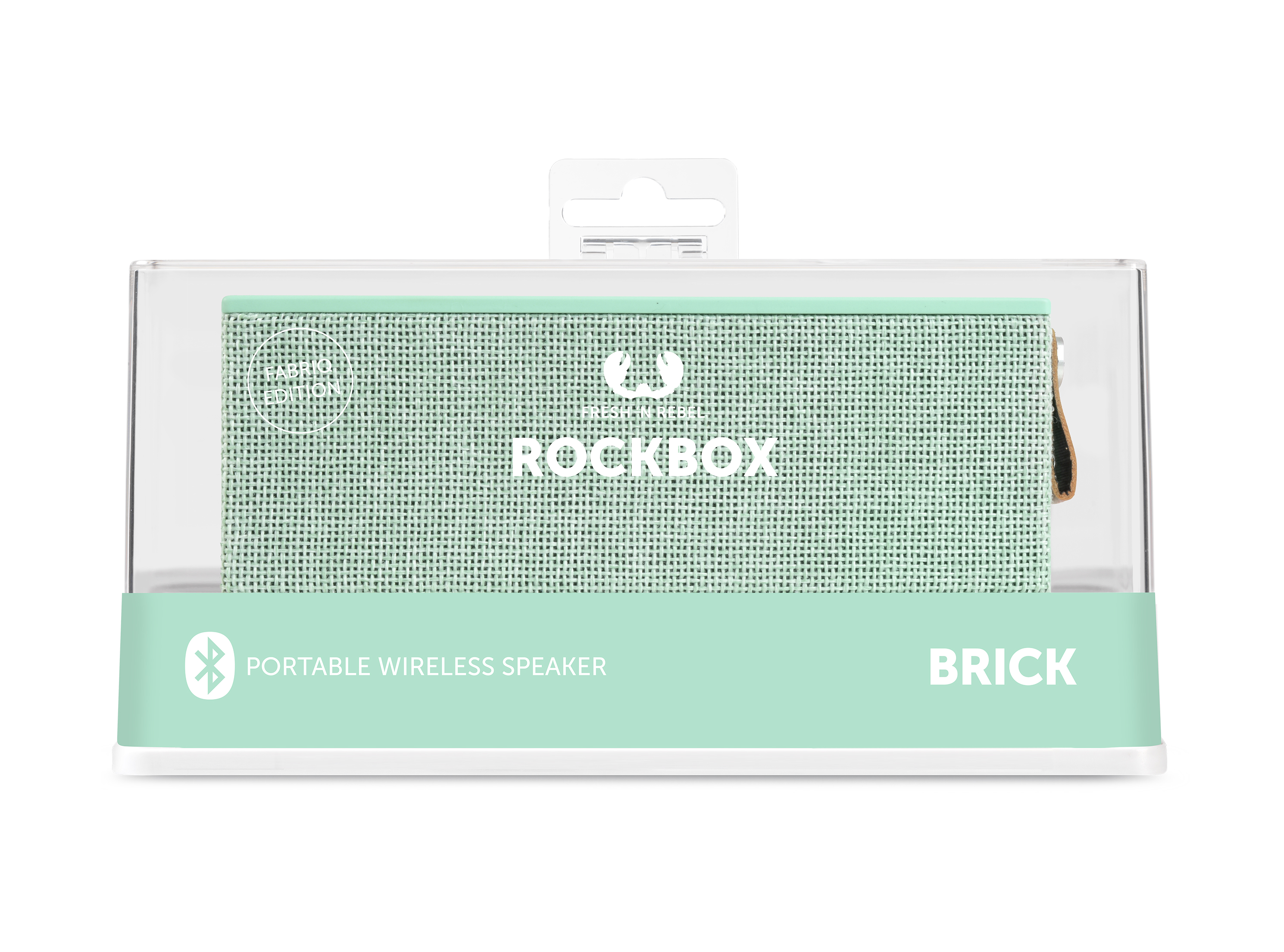 FRESH ‘N REBEL Rockbox Brick Fabriq Edition Bluetooth Lautsprecher, Türkis