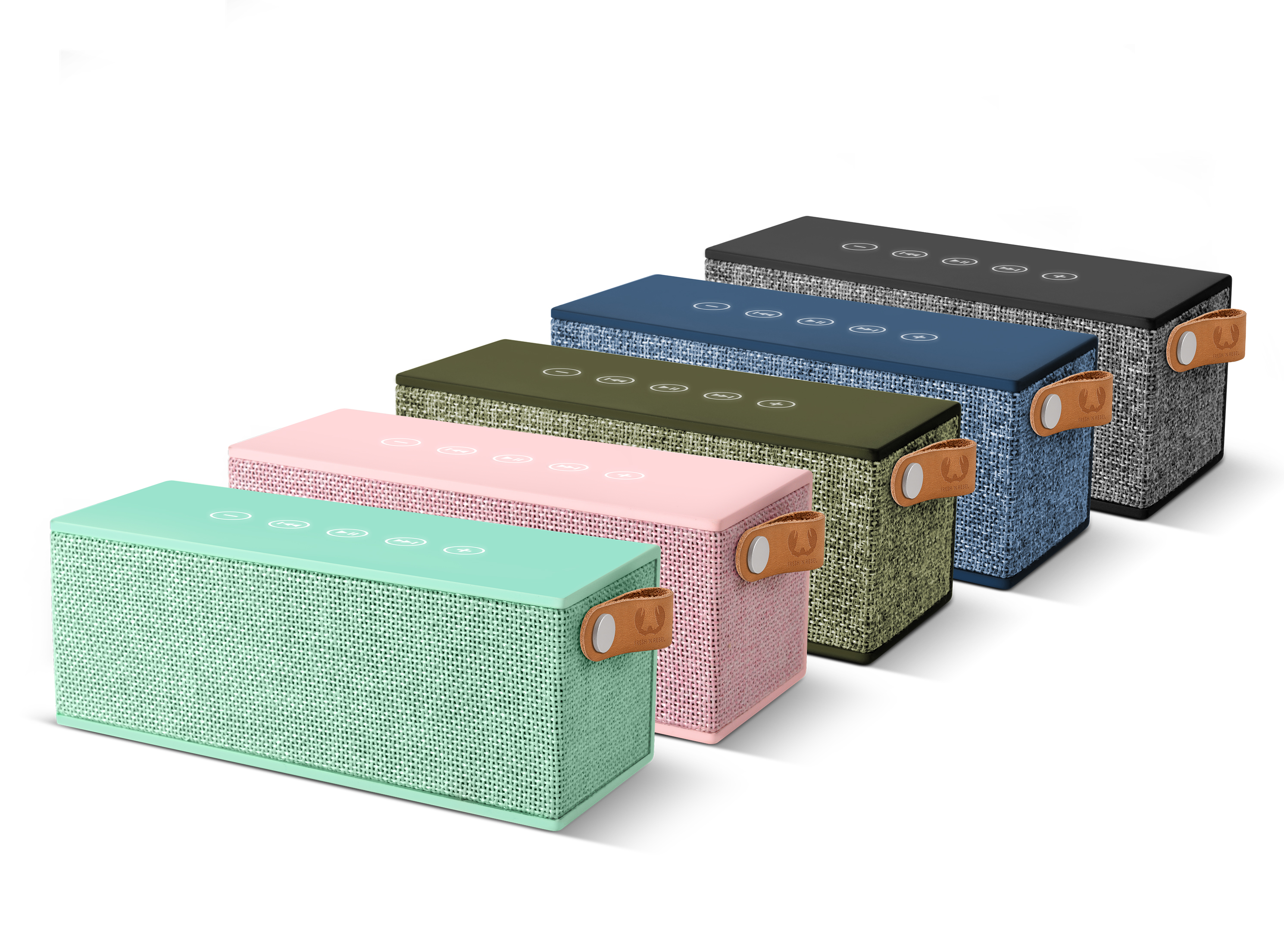 FRESH ‘N REBEL Rockbox Brick Fabriq Edition Bluetooth Lautsprecher, Türkis