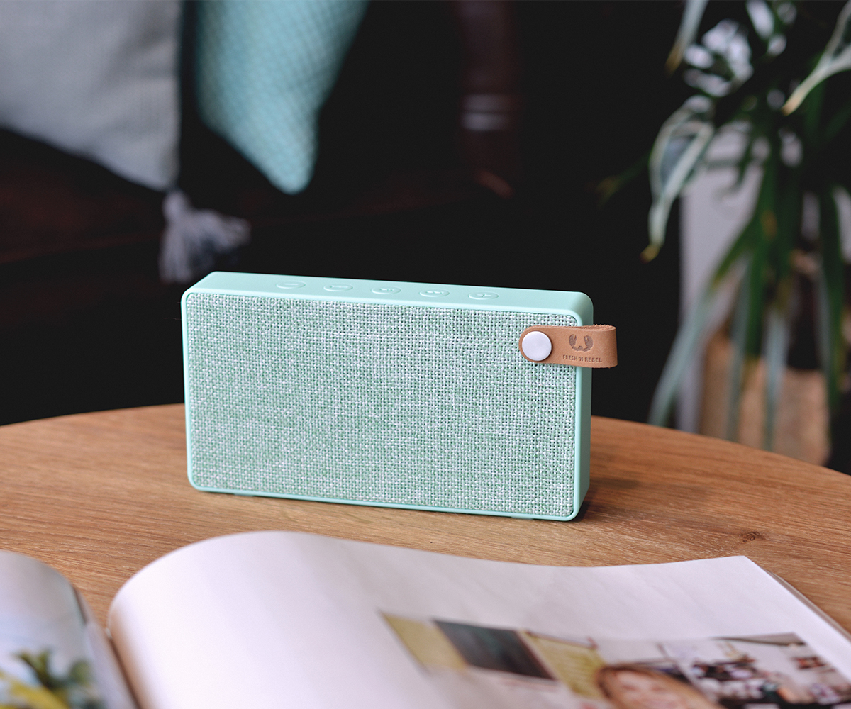 FRESH ‘N REBEL Rockbox Slice Fabriq Edition Bluetooth Lautsprecher, Mintgrün