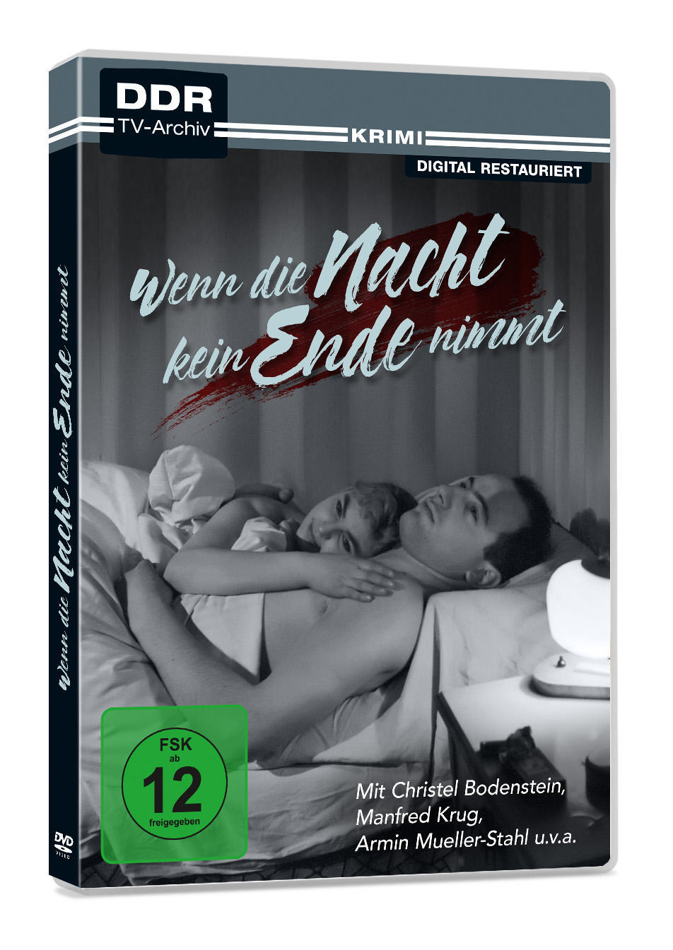DVD-Cover mit einem Schwarzweißfoto eines Paares im Bett. Deutscher Text ist vorhanden.