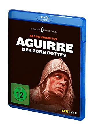 Blaue Blu-ray-Hülle mit Filmtitel in Weiß, Bild von Klaus Kinski. Der Text ist auf Deutsch.