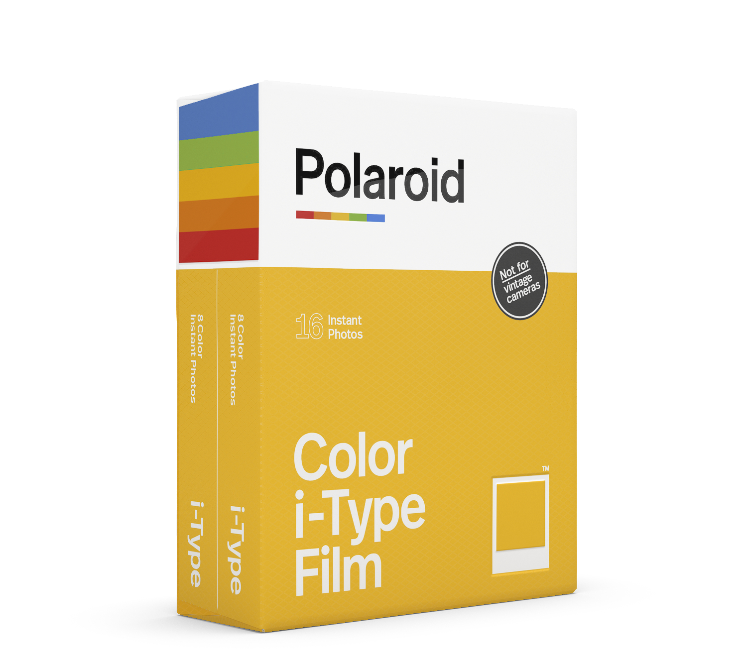 POLAROID Sofortbildfilm Farbe - für Rahmen Doppelpack Sofortbildfilm i-Type weißer