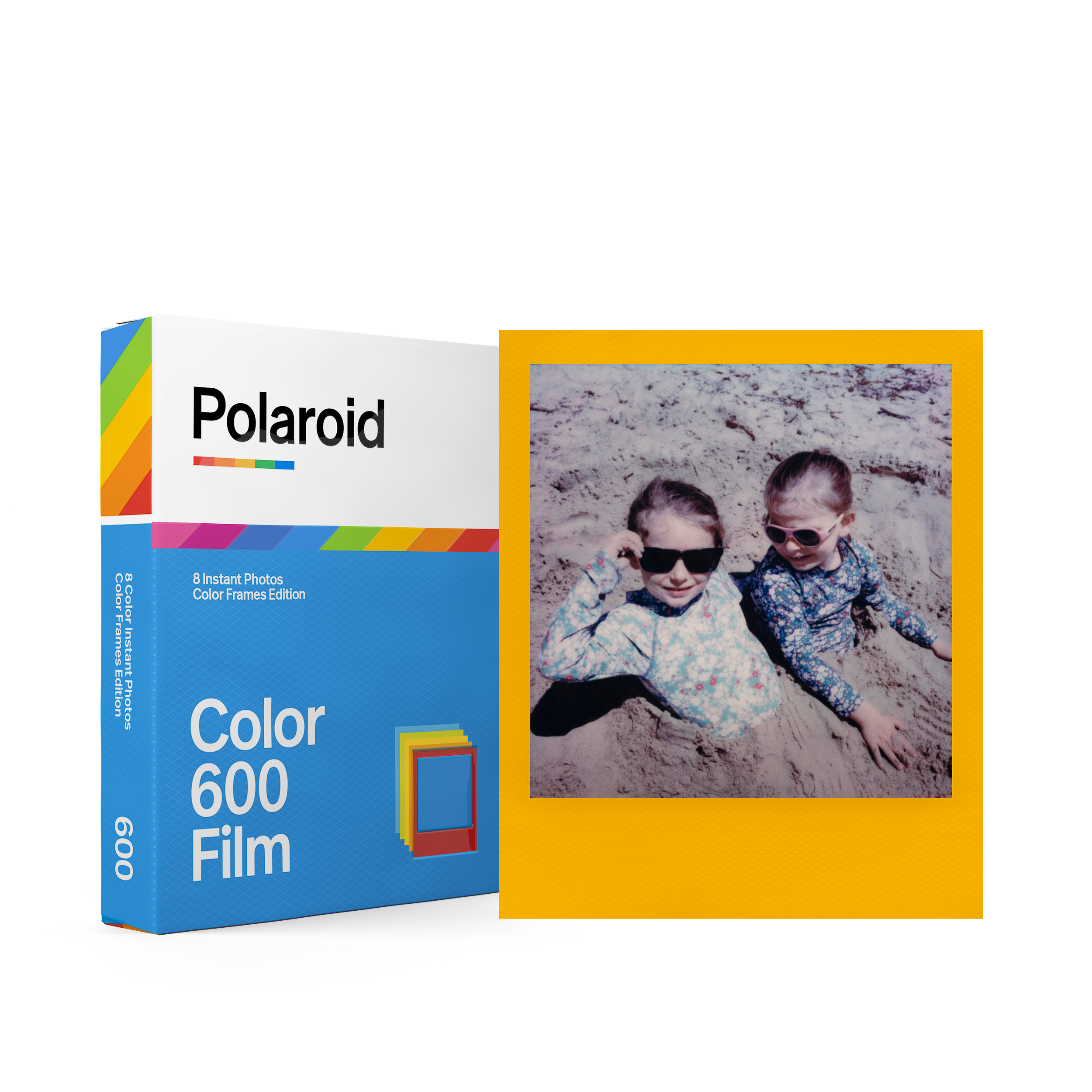 POLAROID Sofortbildfilm Farbe für i-Type Sofortbildfilm und Rahmen – Color 600 farbige Rahmen