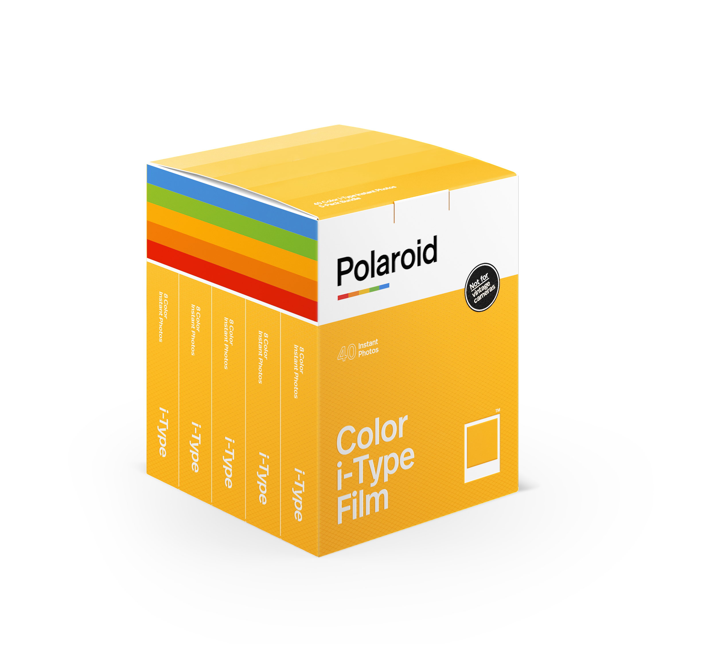 POLAROID Farbe - für Rahmen Pack i-Type 5er Sofortbildfilm Sofortbildfilm weißer