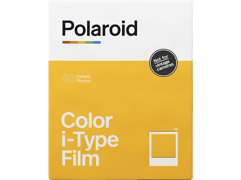 POLAROID Sofortbildfilm Farbe für Rahmen weißer - Pack 5er i-Type Sofortbildfilm