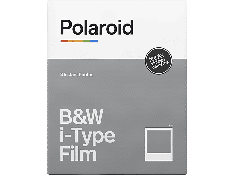 POLAROID i-Type und Sofortbildfilm Rahmen Sofortbildfilm weißer Weiß Schwarz für