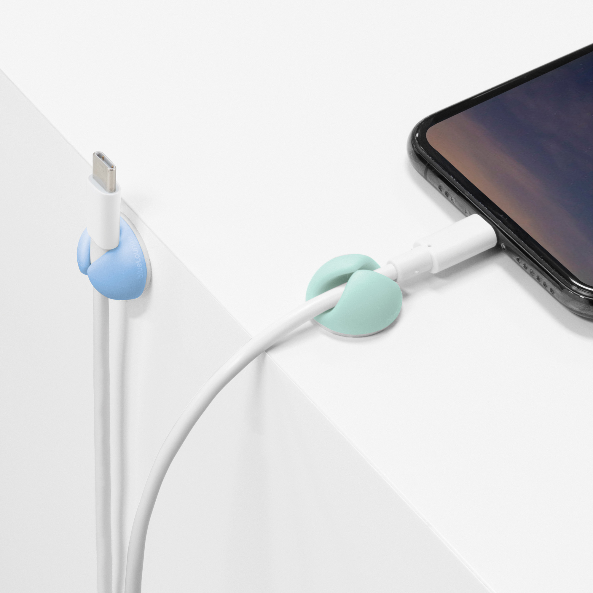 BLUELOUNGE CableDrop Mini - Kabel-Clip (Blau)