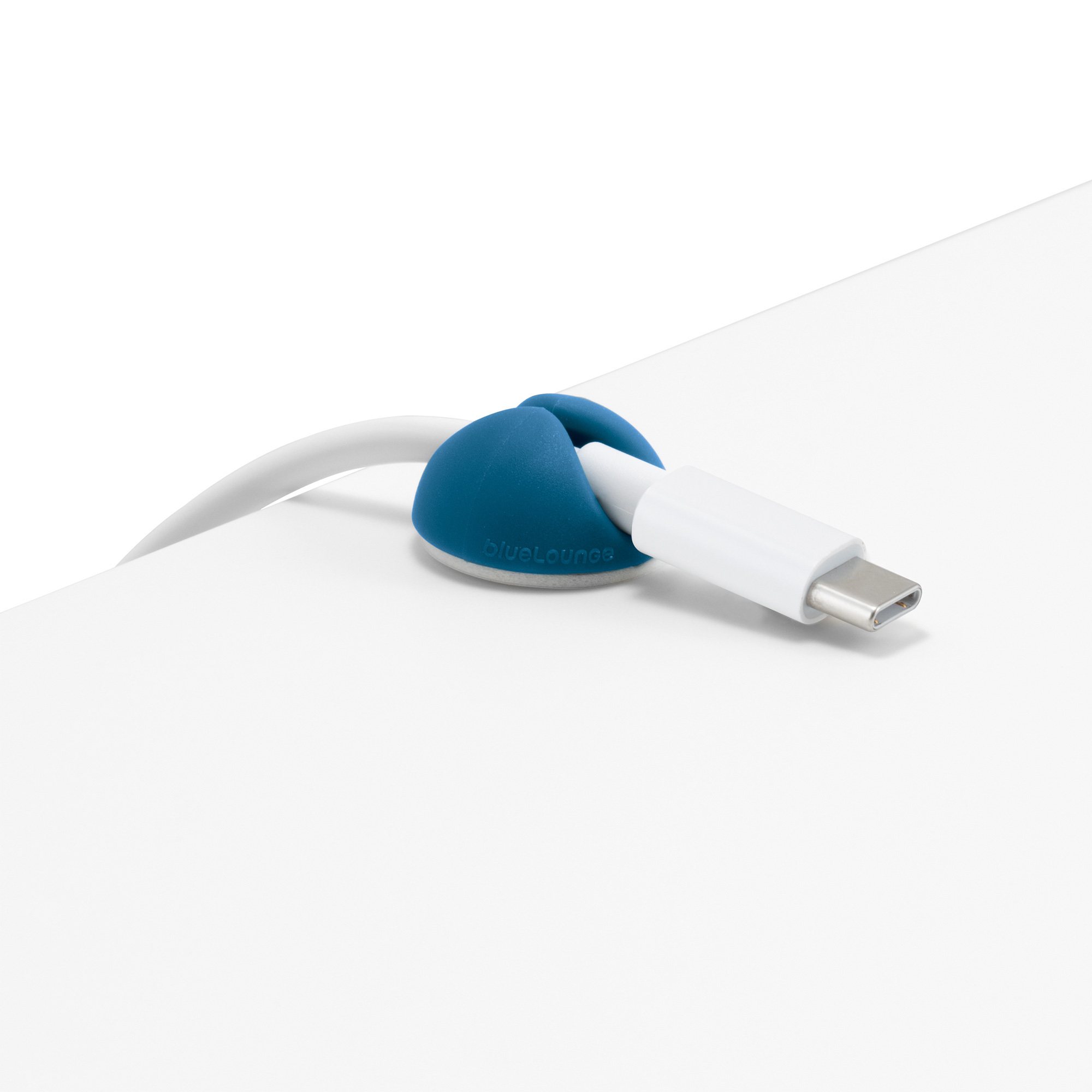 BLUELOUNGE CableDrop Mini - Kabel-Clip (Blau)