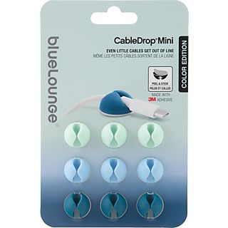 BLUELOUNGE CableDrop Mini - Clips de câble (Bleu)