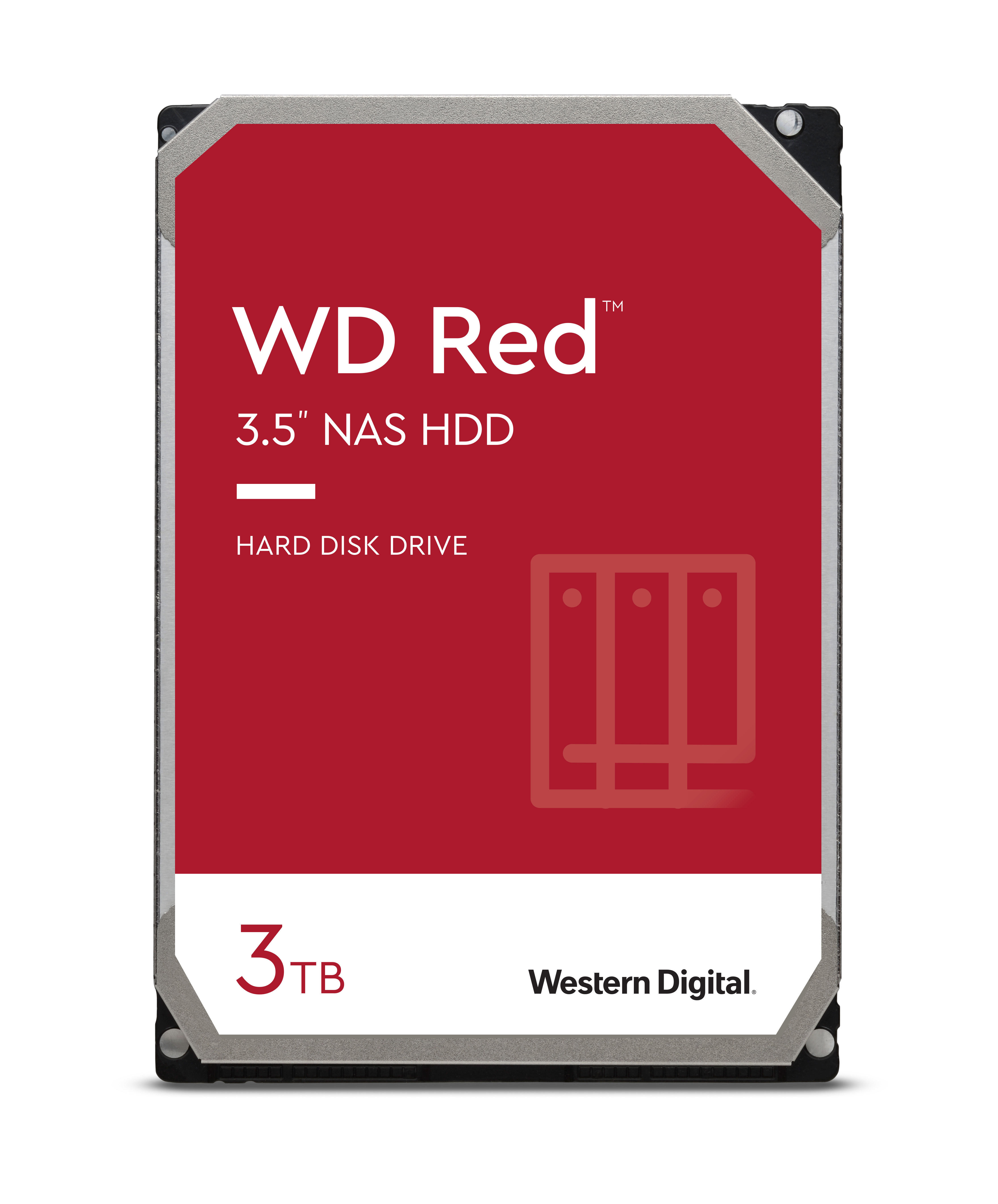 WD Red™ NAS-Festplatte 3 TB, BULK Festplatte Bulk, 3 TB HDD SATA 6 Gbps, 3,5 Zoll, intern