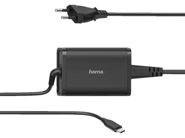 HAMA Univerzális hálózati töltő USB C csatlakozóval 5-20V, 65W (200006)