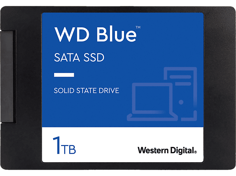 WD Blue™ intern SSD 6 Bulk, 1 Zoll, SATA TB 2,5 Speicher 3D Gbps