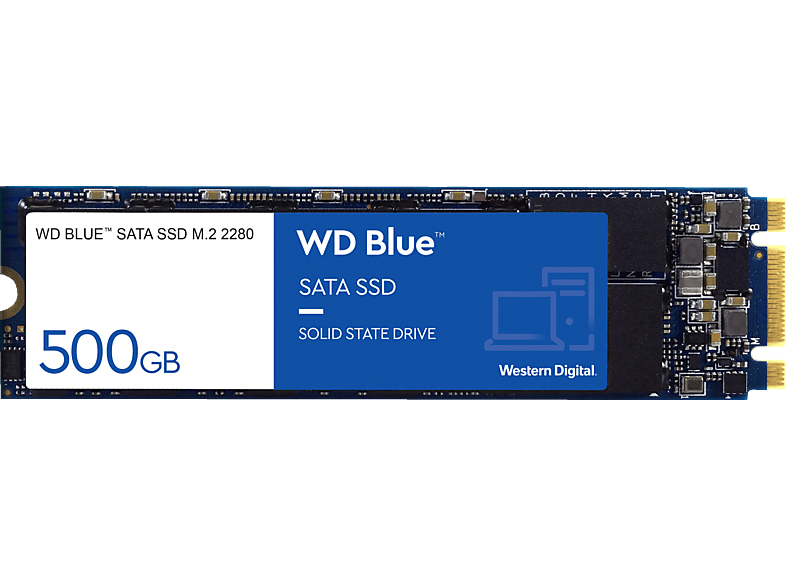 WD Blue™ 3D Speicher Retail, 500 GB SSD M.2, intern
