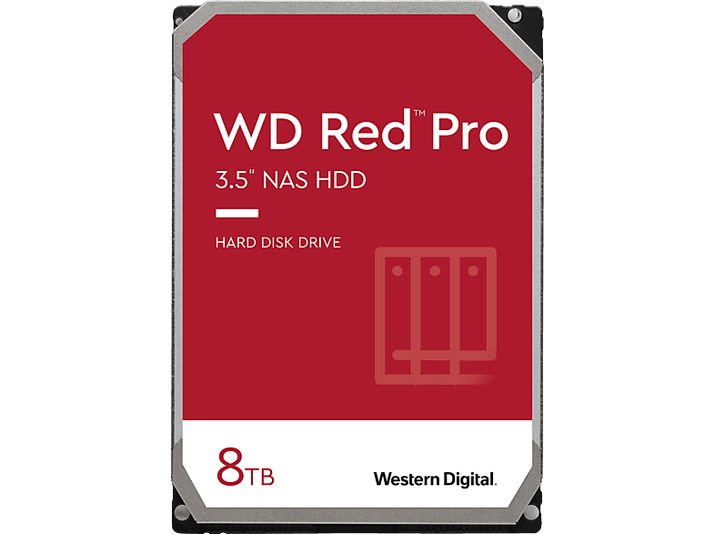 WD Red™ Pro Festplatte Bulk, 8 TB HDD SATA 6 Gbps, 3,5 Zoll, intern