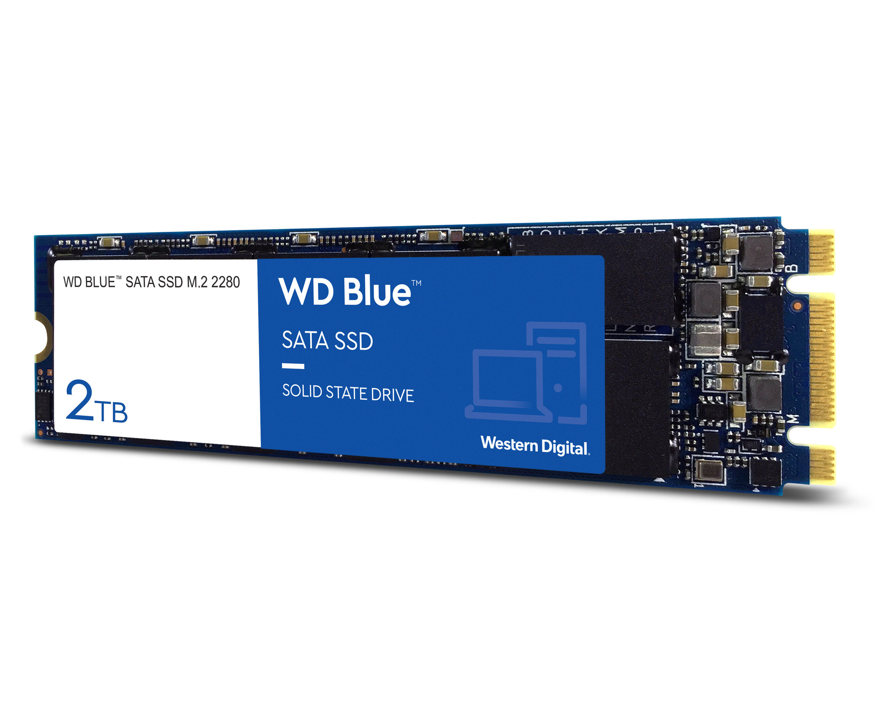 WD WDS200T2B0B Speicher, 2 TB SSD, NAND Flash M.2 via SATA, intern